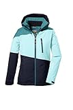 killtec Mädchen Skijacke/Funktionsjacke mit Kapuze und Schneefang KSW 331 GRLS SKI JCKT, mint, 140, 42091-000