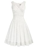 GRACE KARIN cocktailkleid v Ausschnitt Elegante Kleider Spitze Petticoat Kleid 50er Jahre Swing Kleid CL645-2 XL