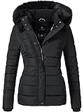 Navahoo Damen Winterjacke Miamor Schwarz Gr. M