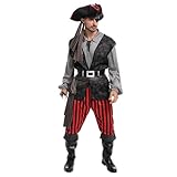 Spooktacular Creations Piratenkostüm für Erwachsene, Halloween Kostüm Männer, Herren, Kostümparty, Trick oder Treating, Cosplay-Party-L