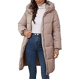 Black Friday Angebote 2024 Damen Wintermantel Lang Warm, Sale Winterjacke Damen Warm Lang Steppmantel Winter Mantel Steppjacke Parka Mit Kapuze Outdoorjacke Wintermantel Übergangsjacke Elegante