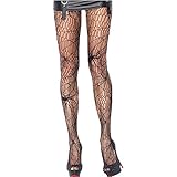 MAKFORT Netzstrumpfhose Schwarz Spinne Strümpfe Spitze Strumpfhosen Halloween Kostüm Damen Sexy Net Strümpfe Halloween Fishnet Tights