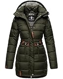 Navahoo Damen Winter Jacke Steppjacke Stepp Winterjacke gesteppt B876 [B876-Dali-Olive-Gr.XXL]