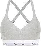 Calvin Klein Damen BH Bralette Lift Stretch, Grau (Grey Heather), L