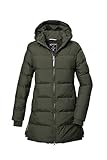 killtec Mädchen Steppparka/Parka mit Kapuze KOW 359 GRLS QLTD PRK, dark moss, 152, 42151-000